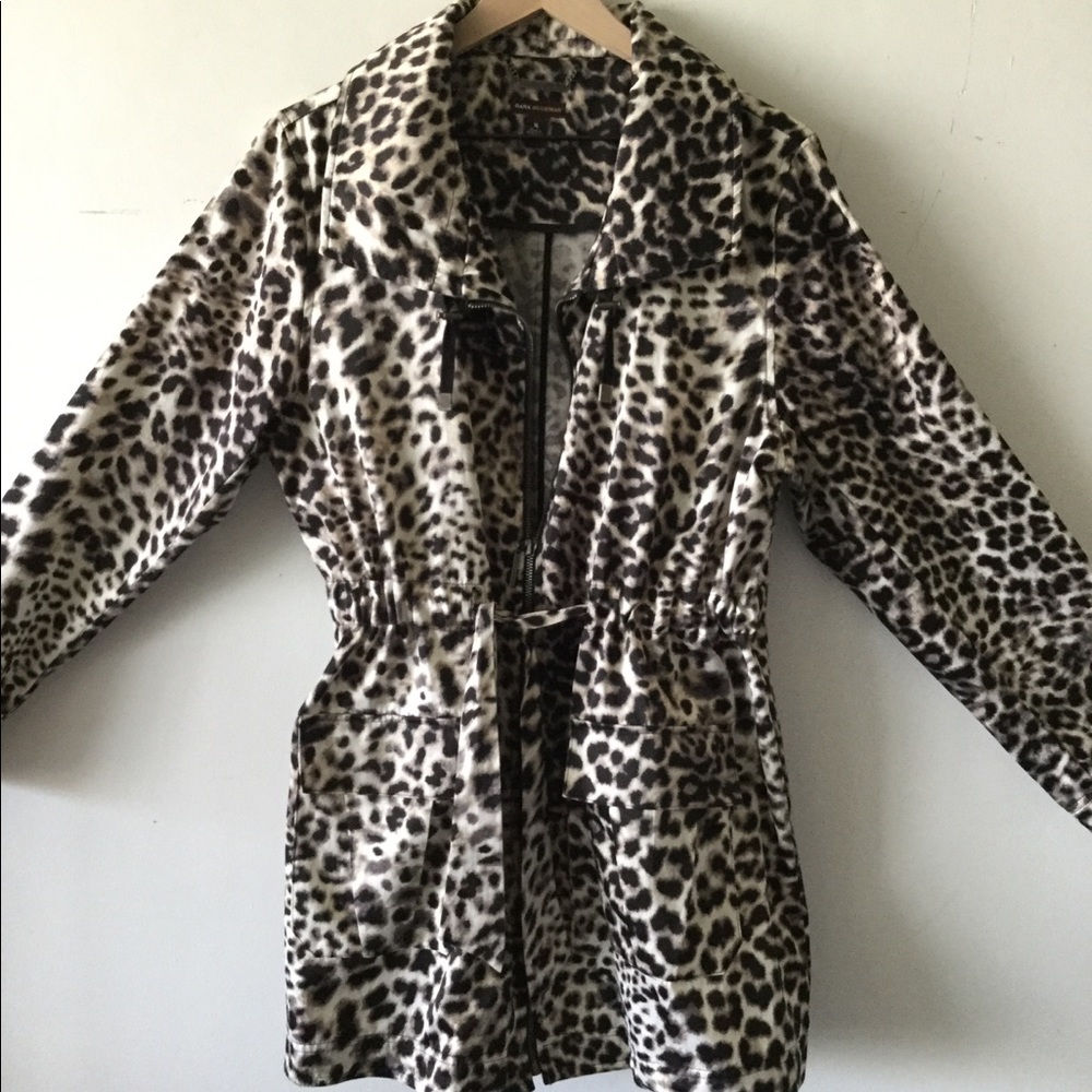 Dana Buchman leopard all weather jacket- size XL